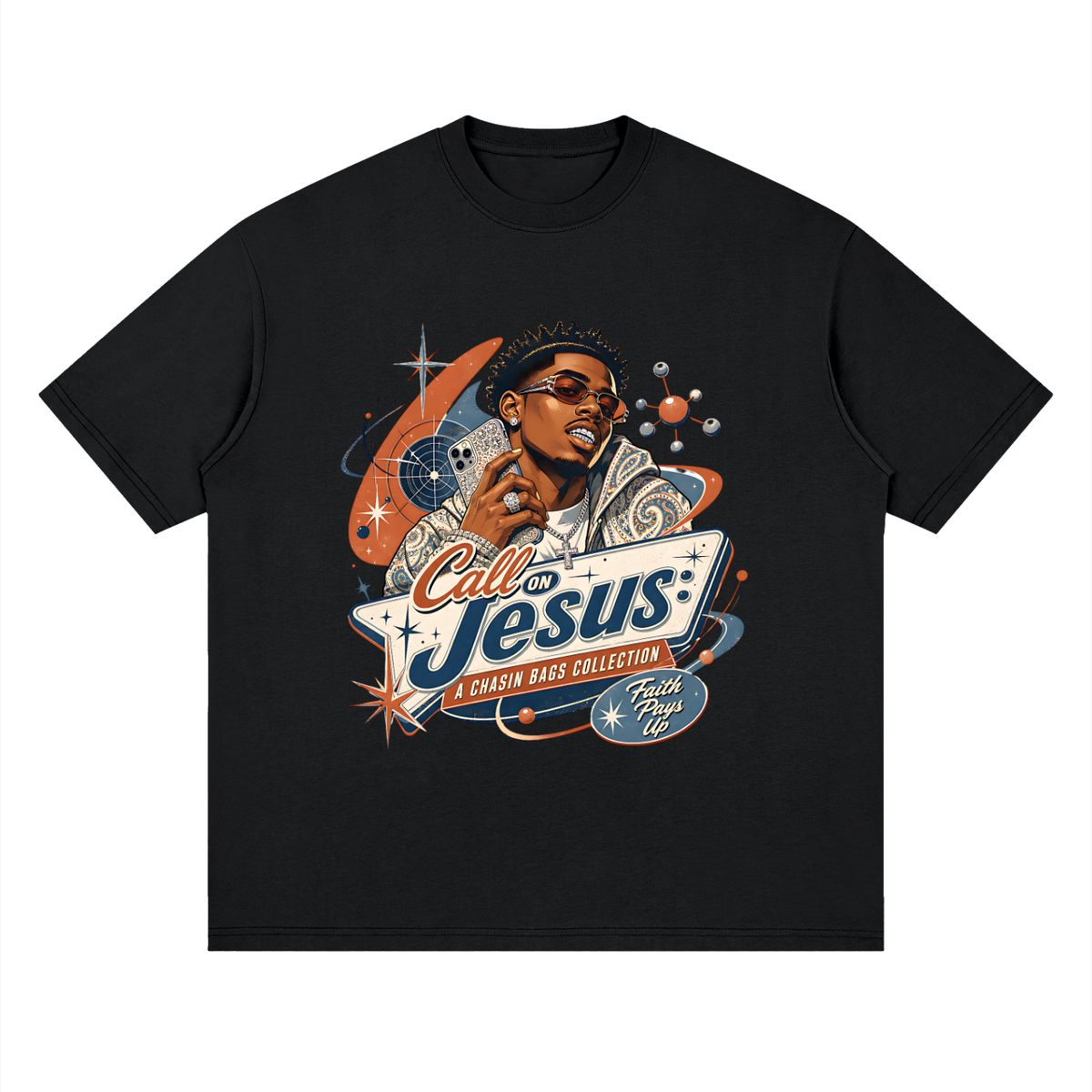 Jesus Loose Drop Shoulder T-Shirt