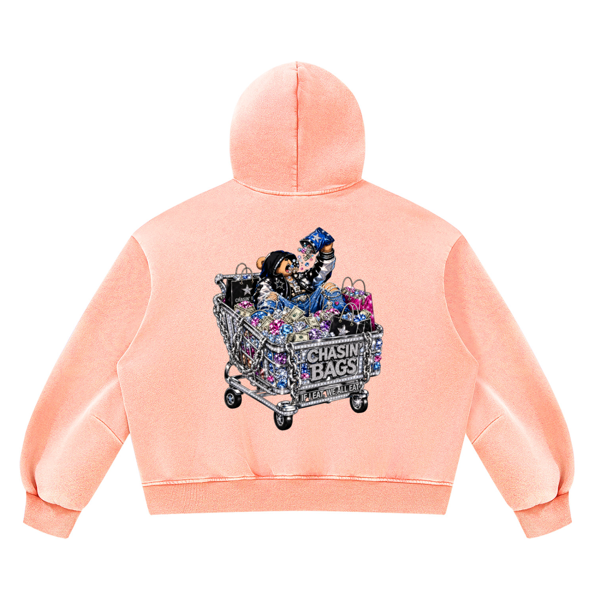 Unisex Vintage Wash Boxy Fleece Hoodie