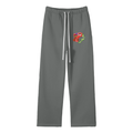 MG Unisex Solid Color Fleece Straight Leg Pants