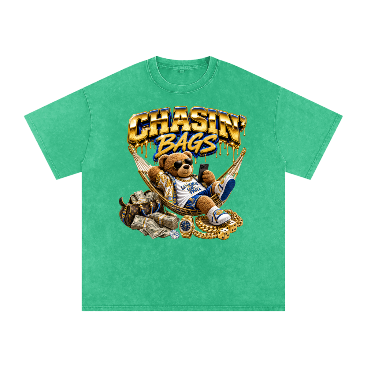 Snow Washed Oversized Cotton T-Shirt