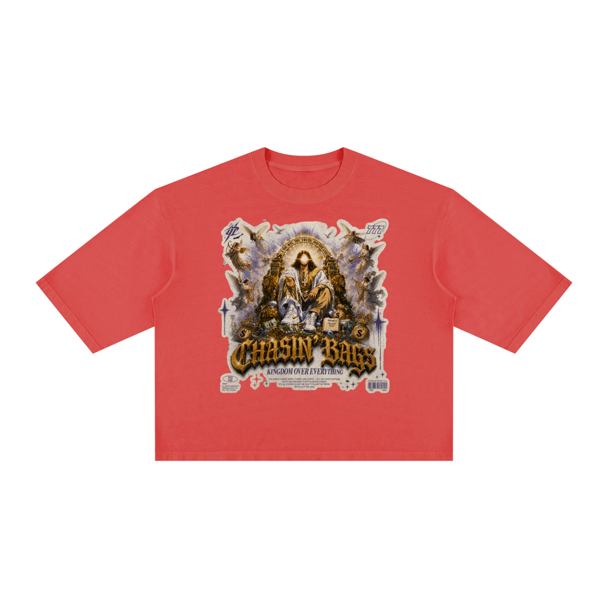 JESUS Unisex Vintage Wash Boxy T-Shirt