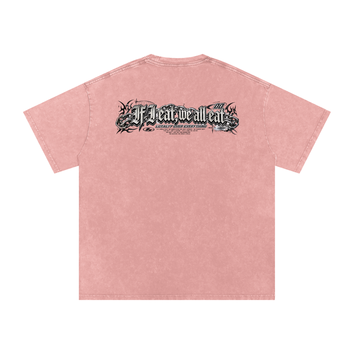 IF I EAT BEARY ON Snow Washed Oversized Cotton T-Shirt