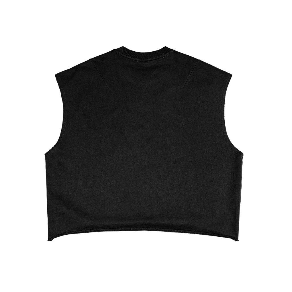 FLAME ICON ON French Terry Boxy Tank Top