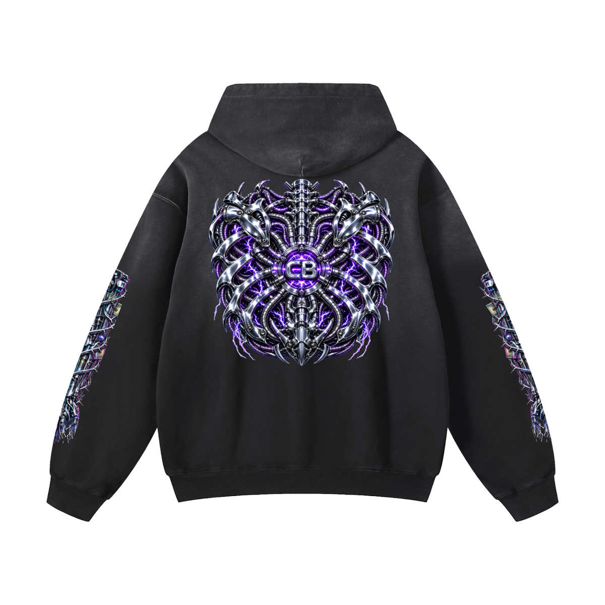 Heavyweight Sunfade Oversized Hoodie (CYBORG)
