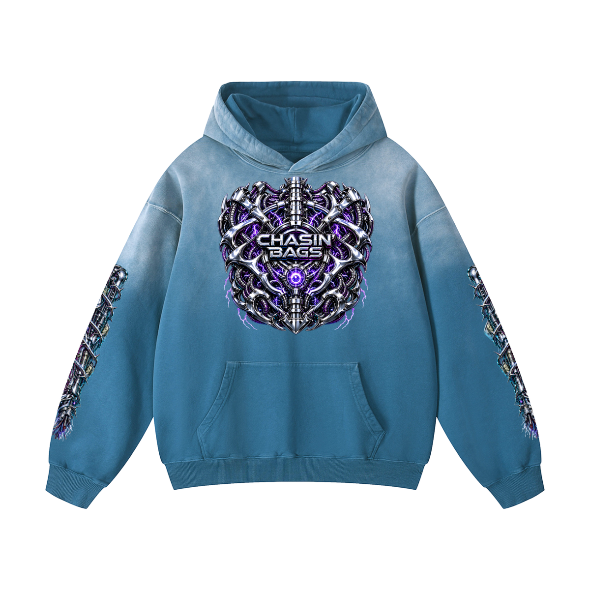 Heavyweight Sunfade Oversized Hoodie (CYBORG)
