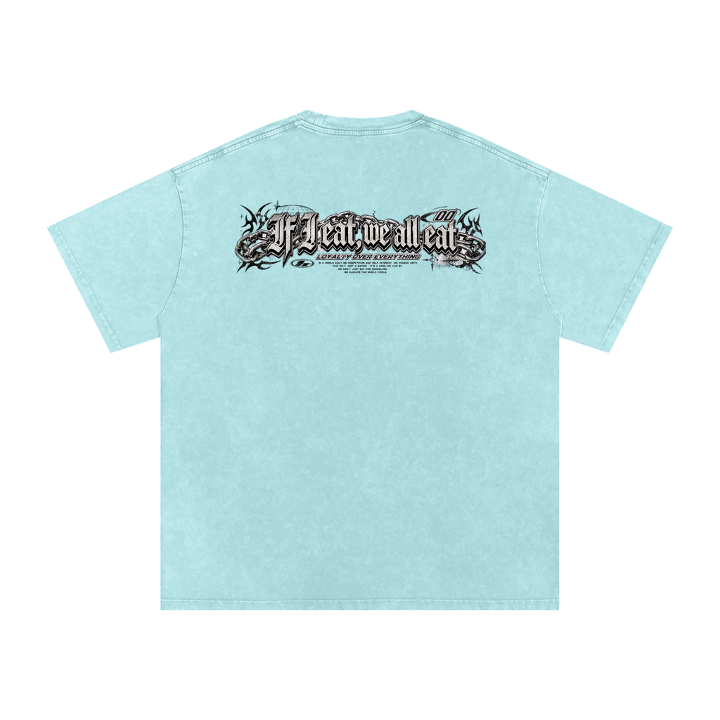 IF I EAT BEARY ON Snow Washed Oversized Cotton T-Shirt