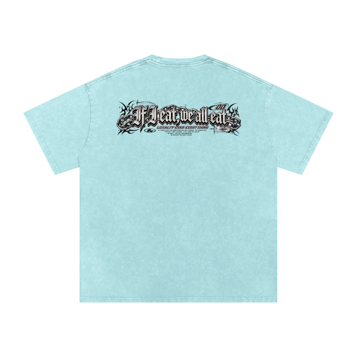 IF I EAT BEARY ON Snow Washed Oversized Cotton T-Shirt