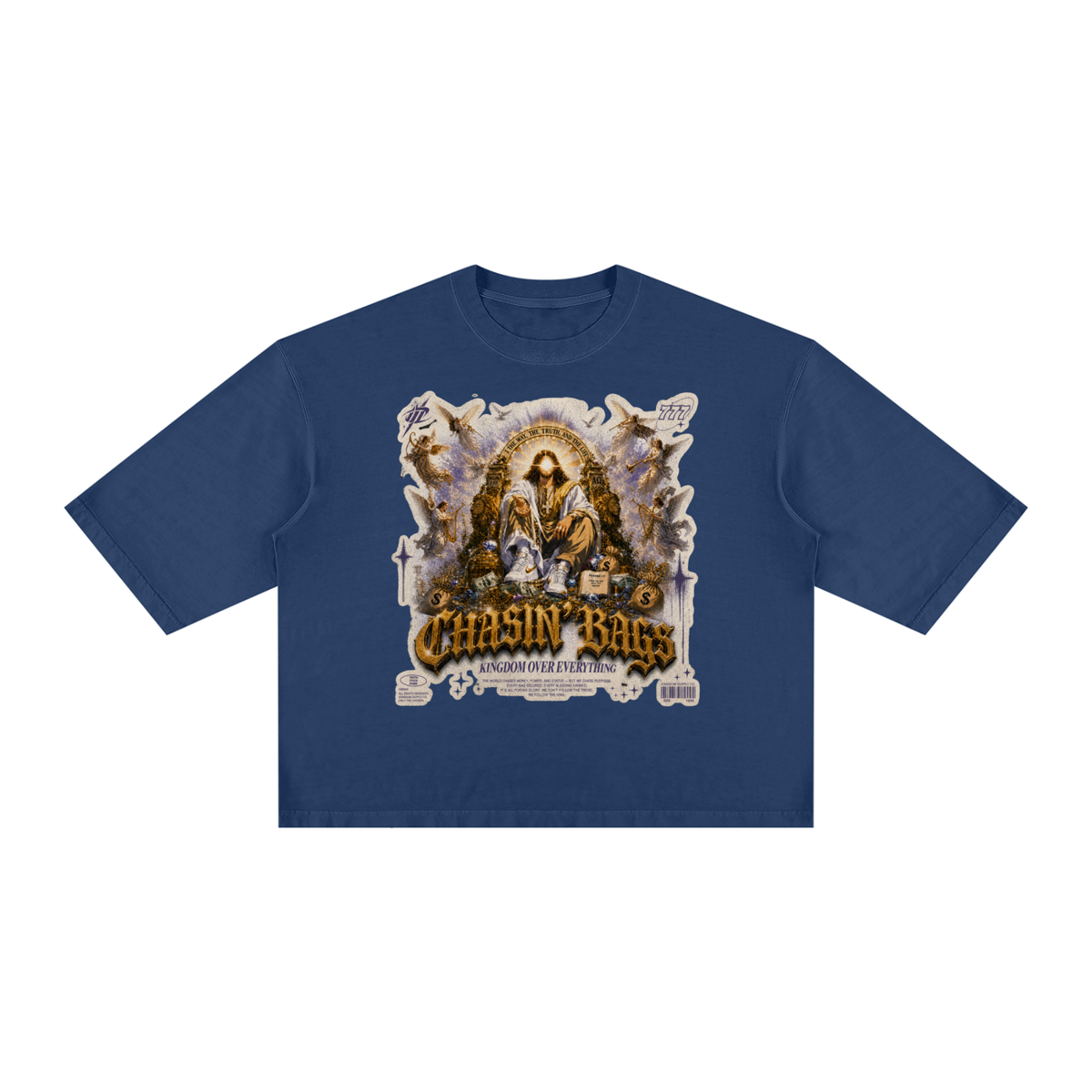 JESUS Unisex Vintage Wash Boxy T-Shirt