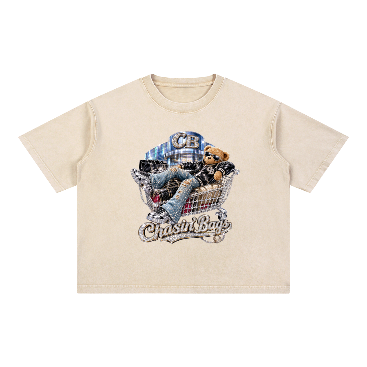 Mineral Wash Boxy Cotton T-Shirt