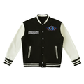PRAYER WARRIOR on Two-Tone Fleeced Varsity Jacket