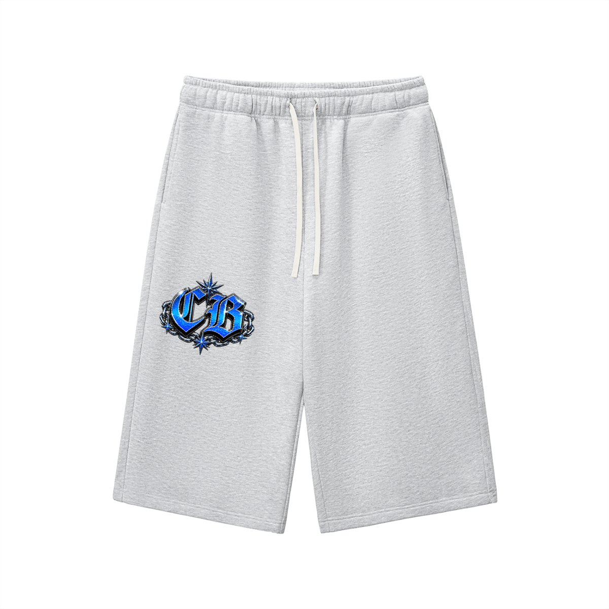 CB on Relaxed Drawstring Three-quarter Sweatpants