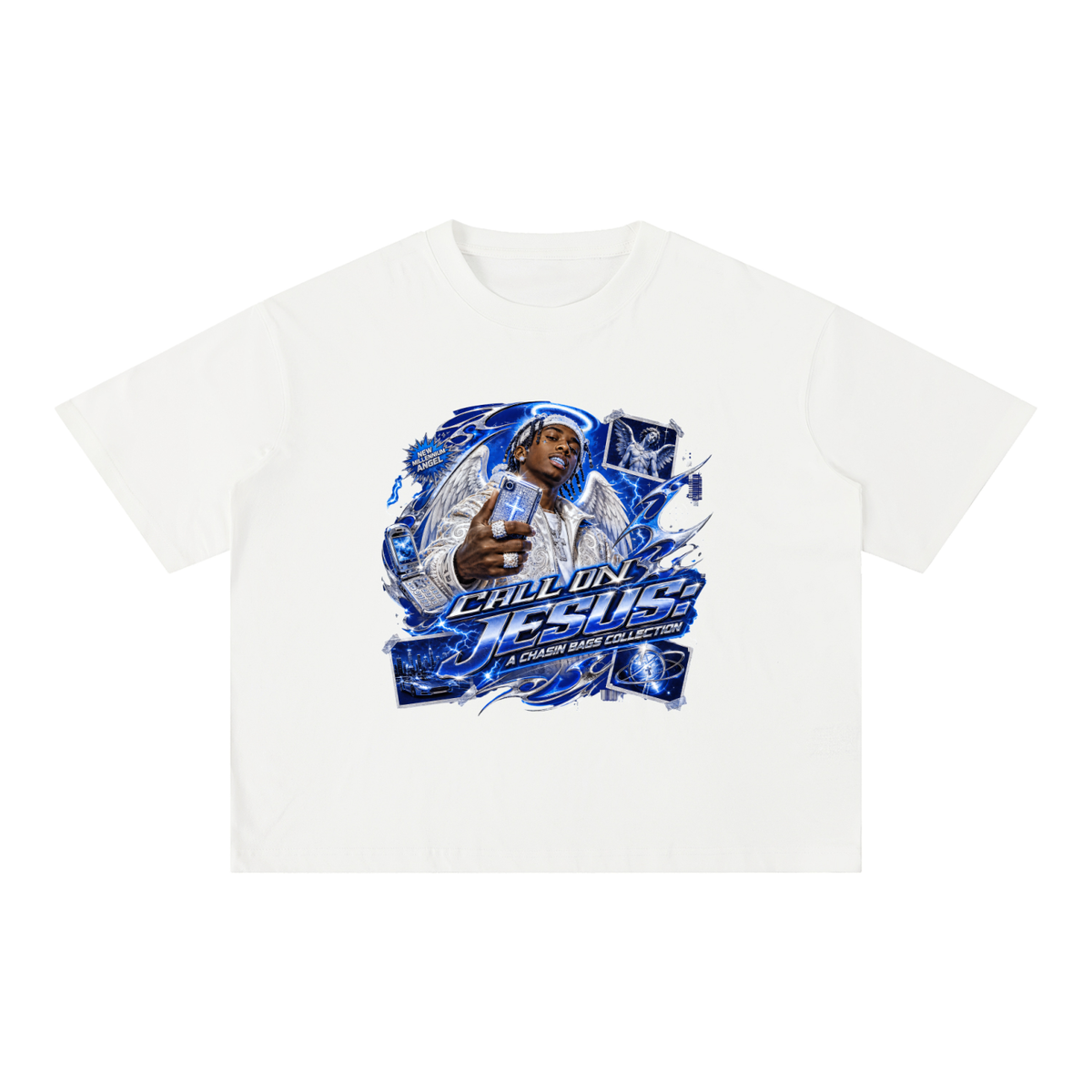 CALL ON Mineral Wash Boxy Cotton T-Shirt