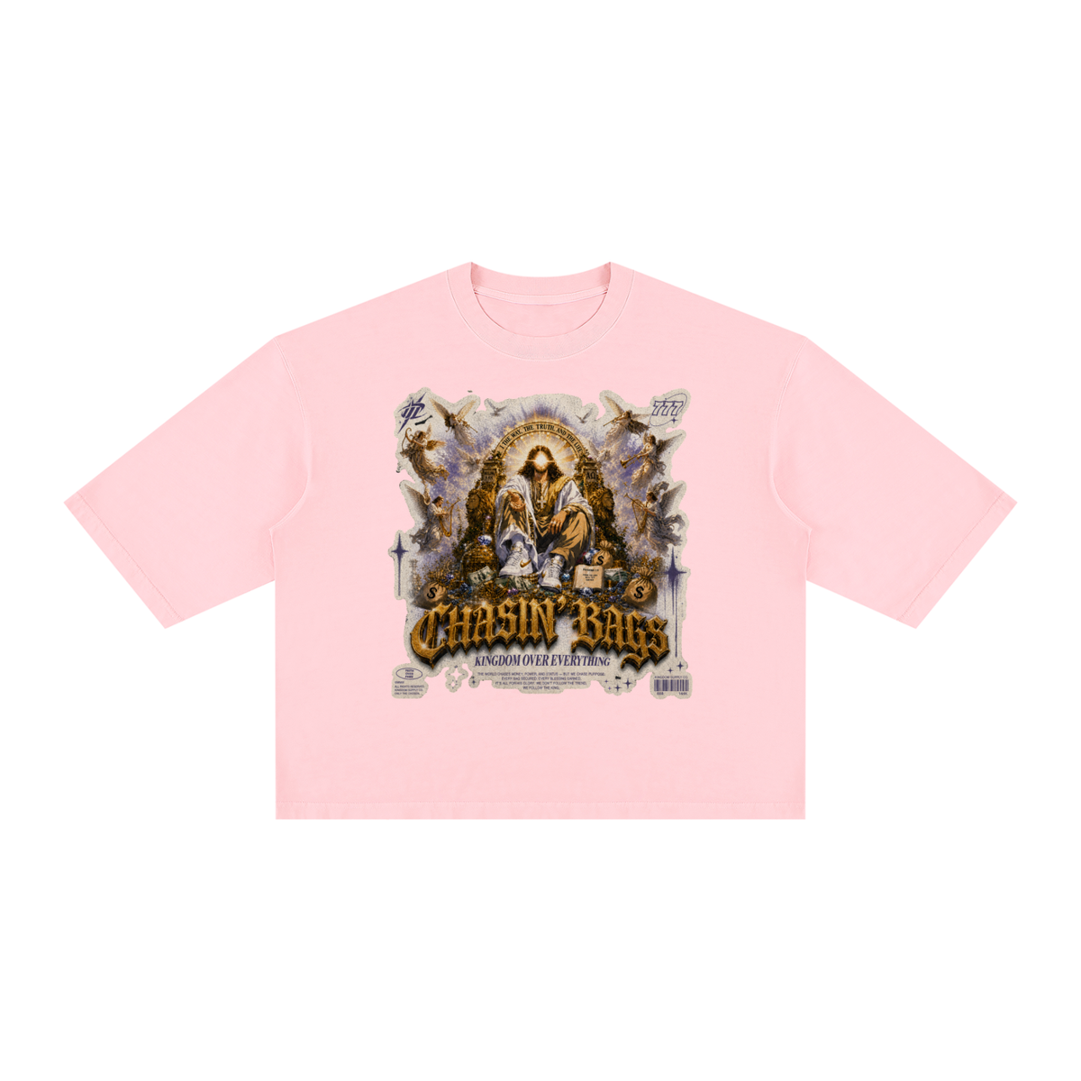 JESUS Unisex Vintage Wash Boxy T-Shirt