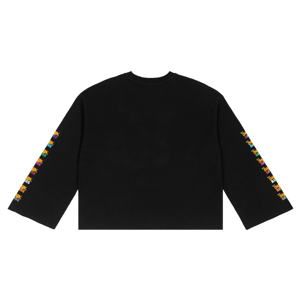 Unisex Waffle Raw Edge T-Shirt