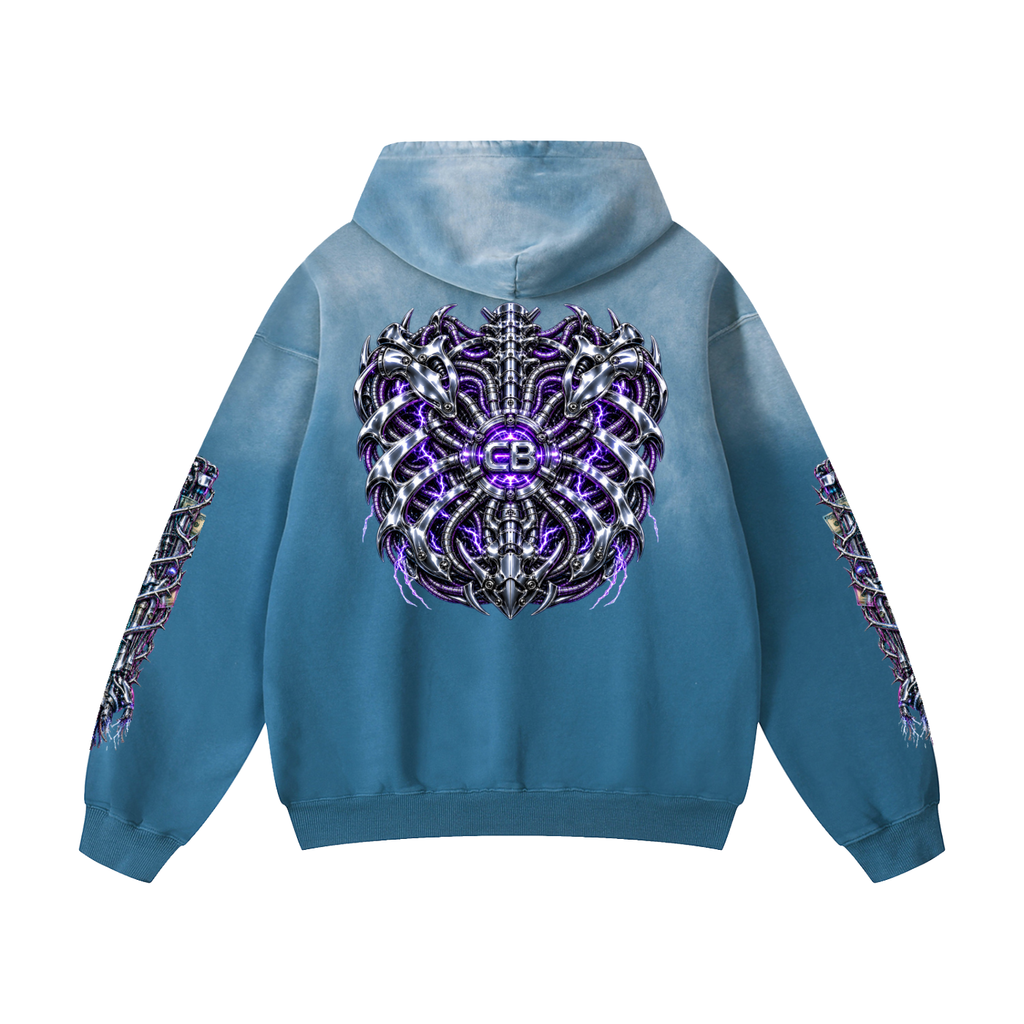 Heavyweight Sunfade Oversized Hoodie (CYBORG)