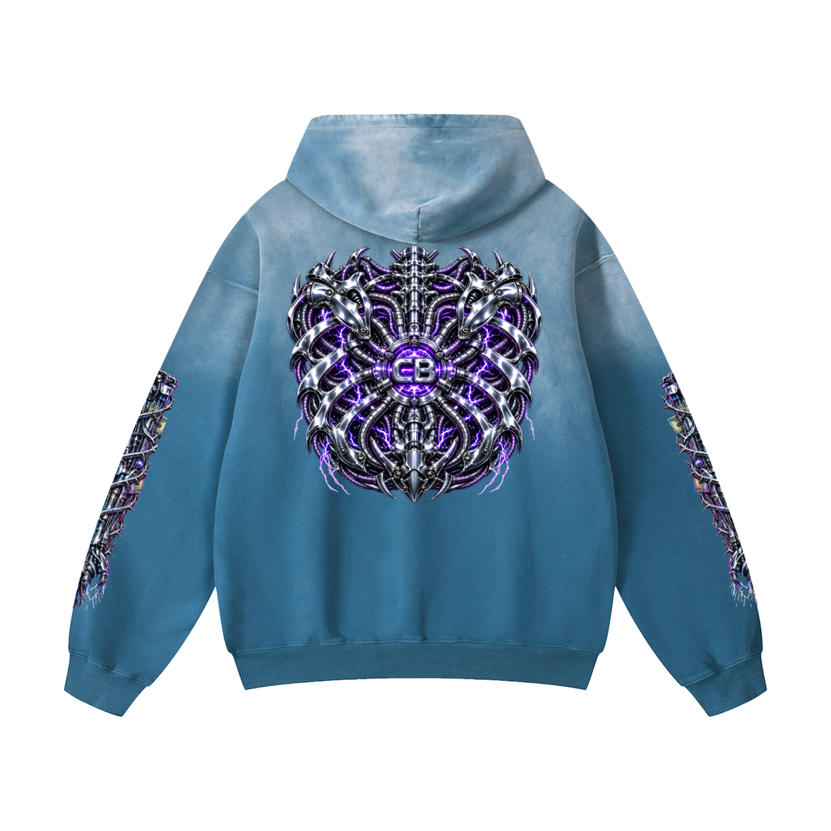 Heavyweight Sunfade Oversized Hoodie (CYBORG)