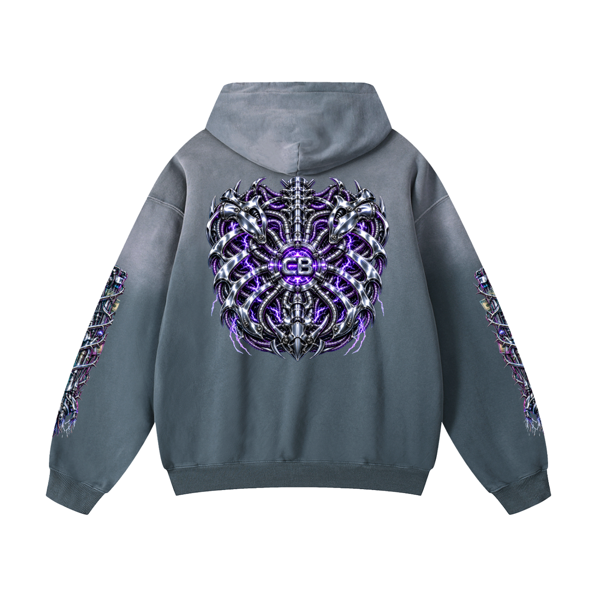 Heavyweight Sunfade Oversized Hoodie (CYBORG)