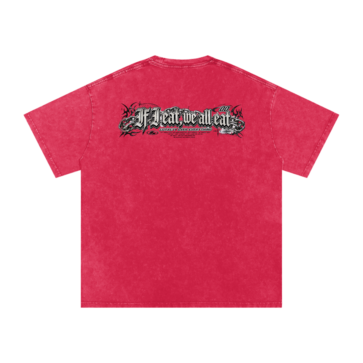 IF I EAT BEARY ON Snow Washed Oversized Cotton T-Shirt