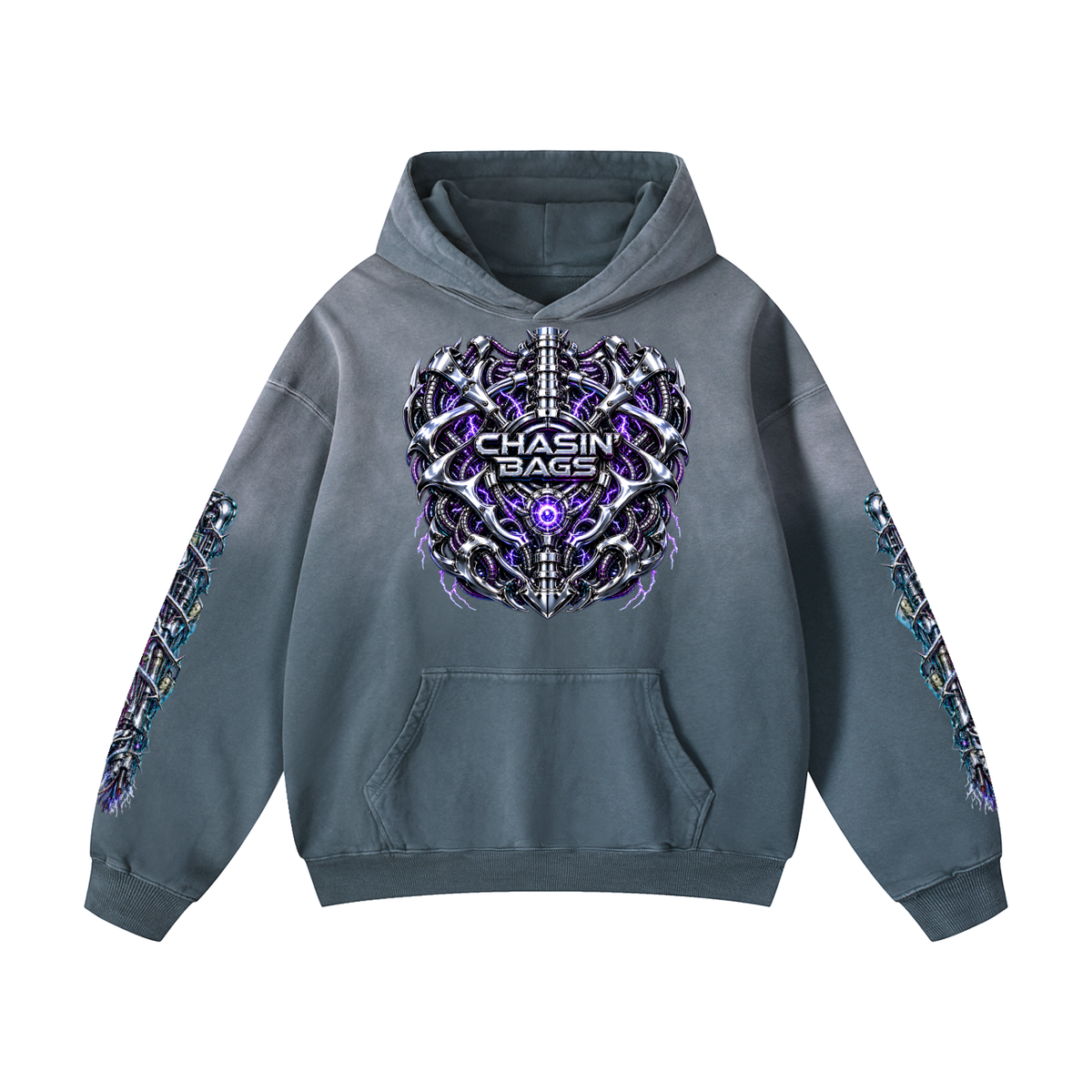 Heavyweight Sunfade Oversized Hoodie (CYBORG)