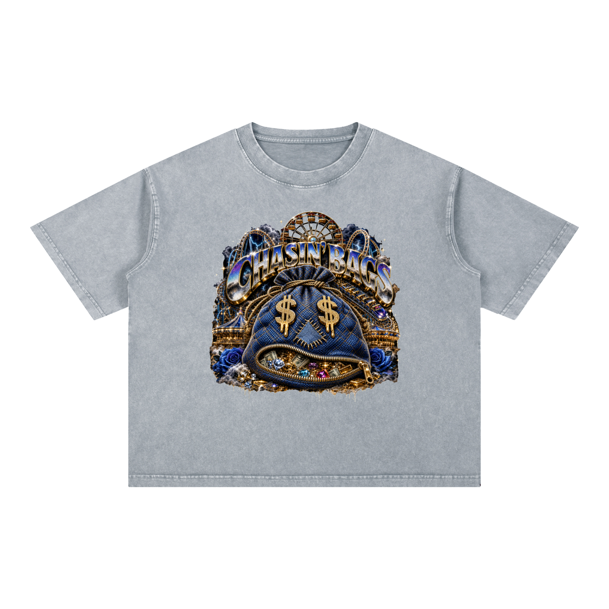 Mineral Wash Boxy Cotton T-Shirt