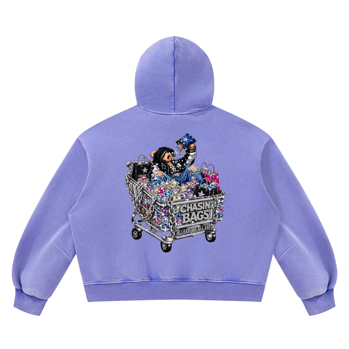 Unisex Vintage Wash Boxy Fleece Hoodie
