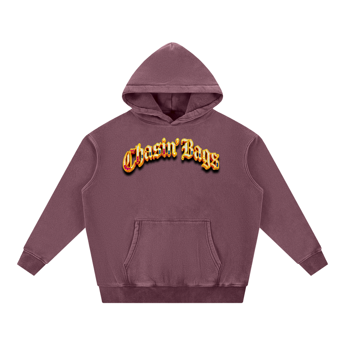 CB on Snow Wash Fleece Oversize Hoodie