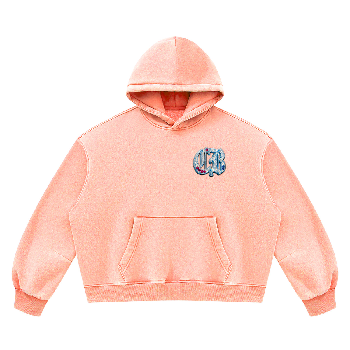 Unisex Vintage Wash Boxy Fleece Hoodie