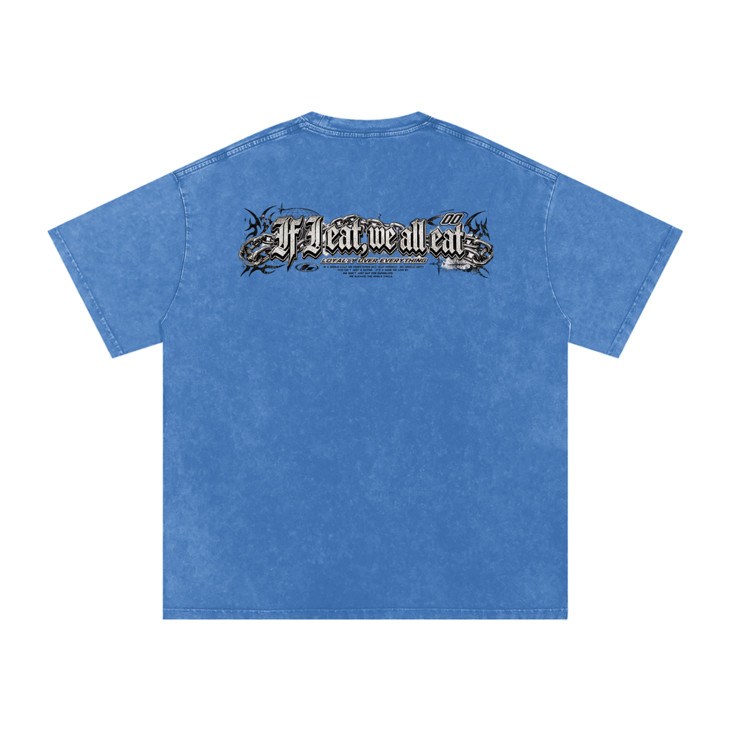 IF I EAT BEARY ON Snow Washed Oversized Cotton T-Shirt