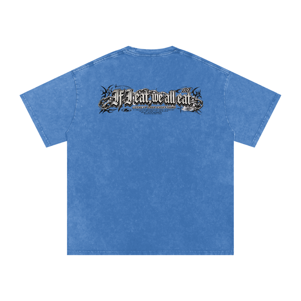 IF I EAT BEARY ON Snow Washed Oversized Cotton T-Shirt