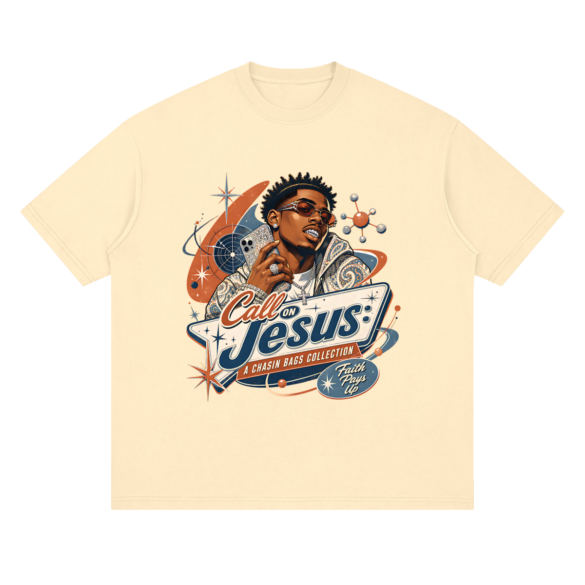Jesus Loose Drop Shoulder T-Shirt