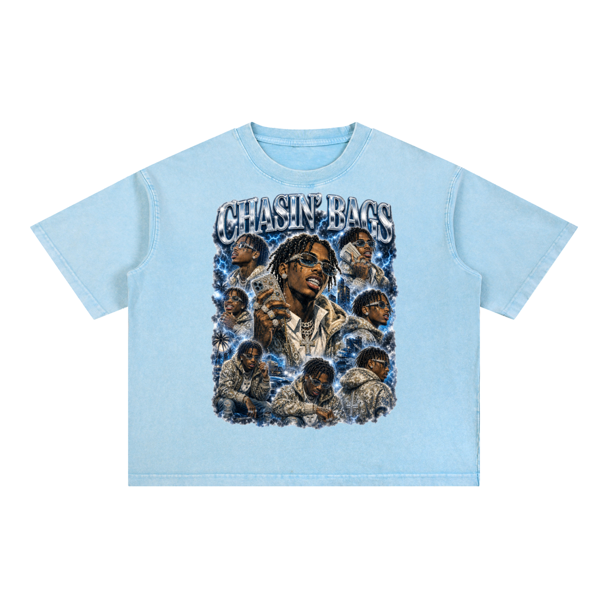 Icon drip Mineral Wash Boxy Cotton T-Shirt