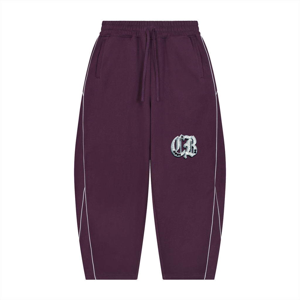 CB Unisex Piping Fleece Barrel Leg Sweatpants