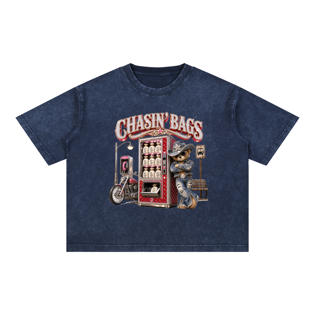 Mineral Wash Boxy Cotton T-Shirt