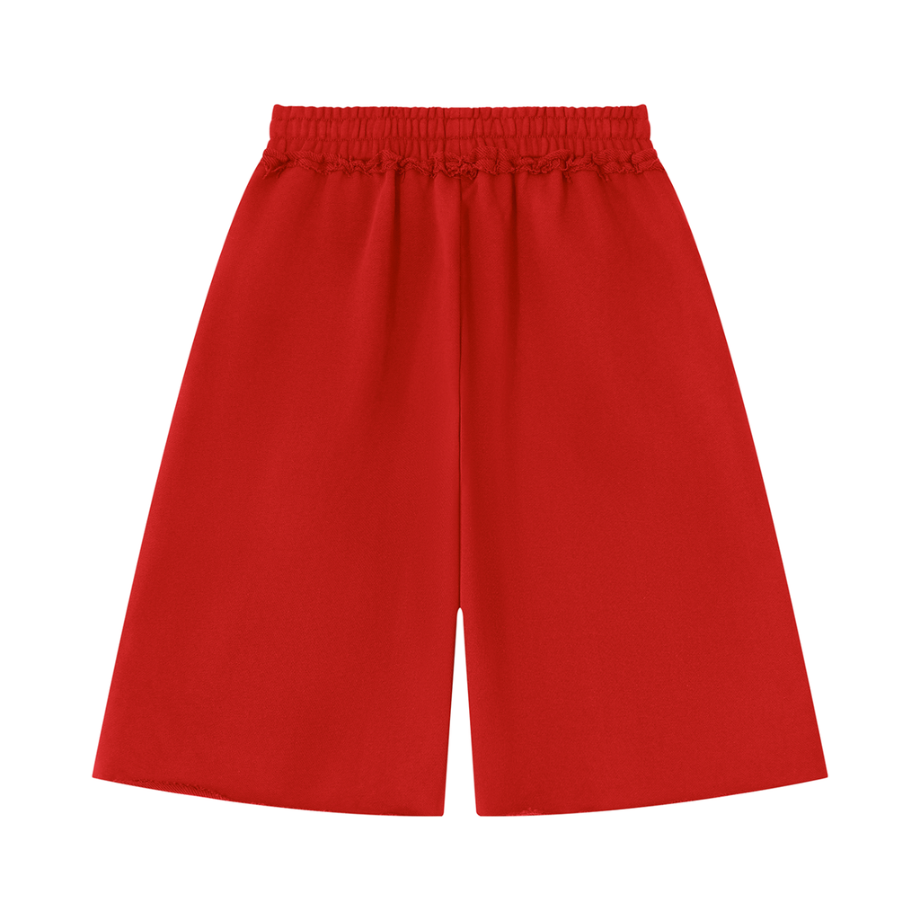 Retro icon 1 on Unisex Heavyweight Raw Edge Shorts