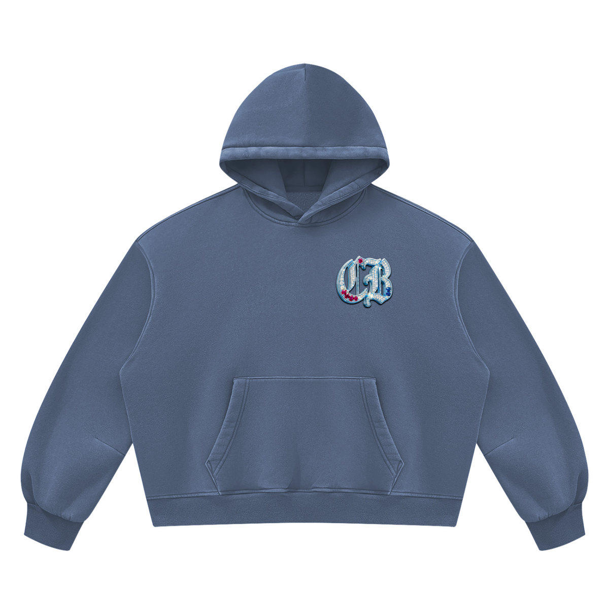 Unisex Vintage Wash Boxy Fleece Hoodie