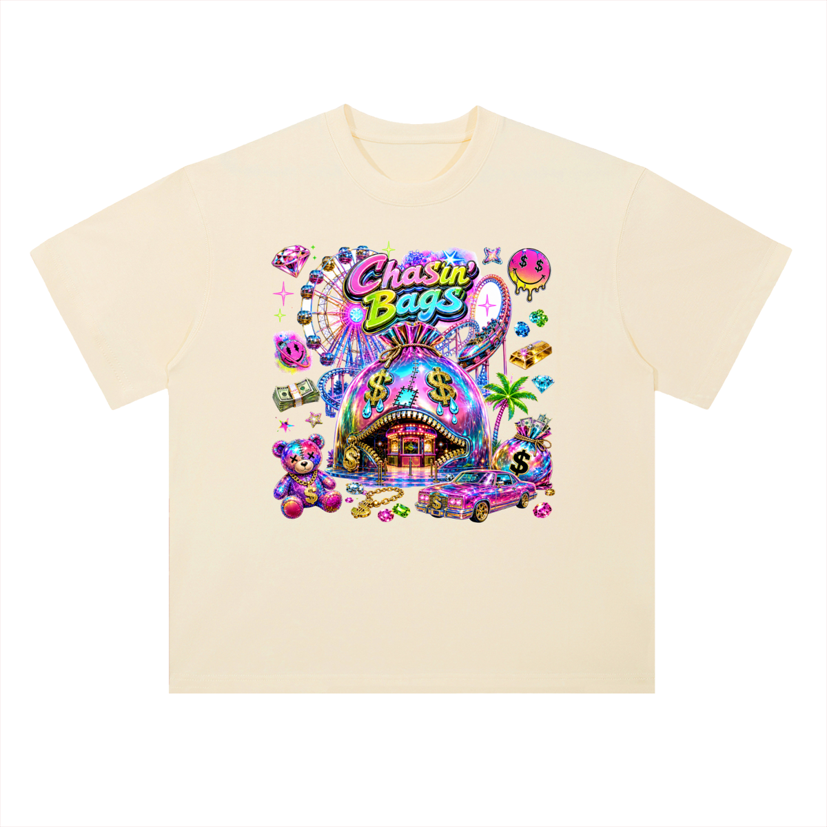 Heavyweight Drop Shoulder Cotton T-Shirt
