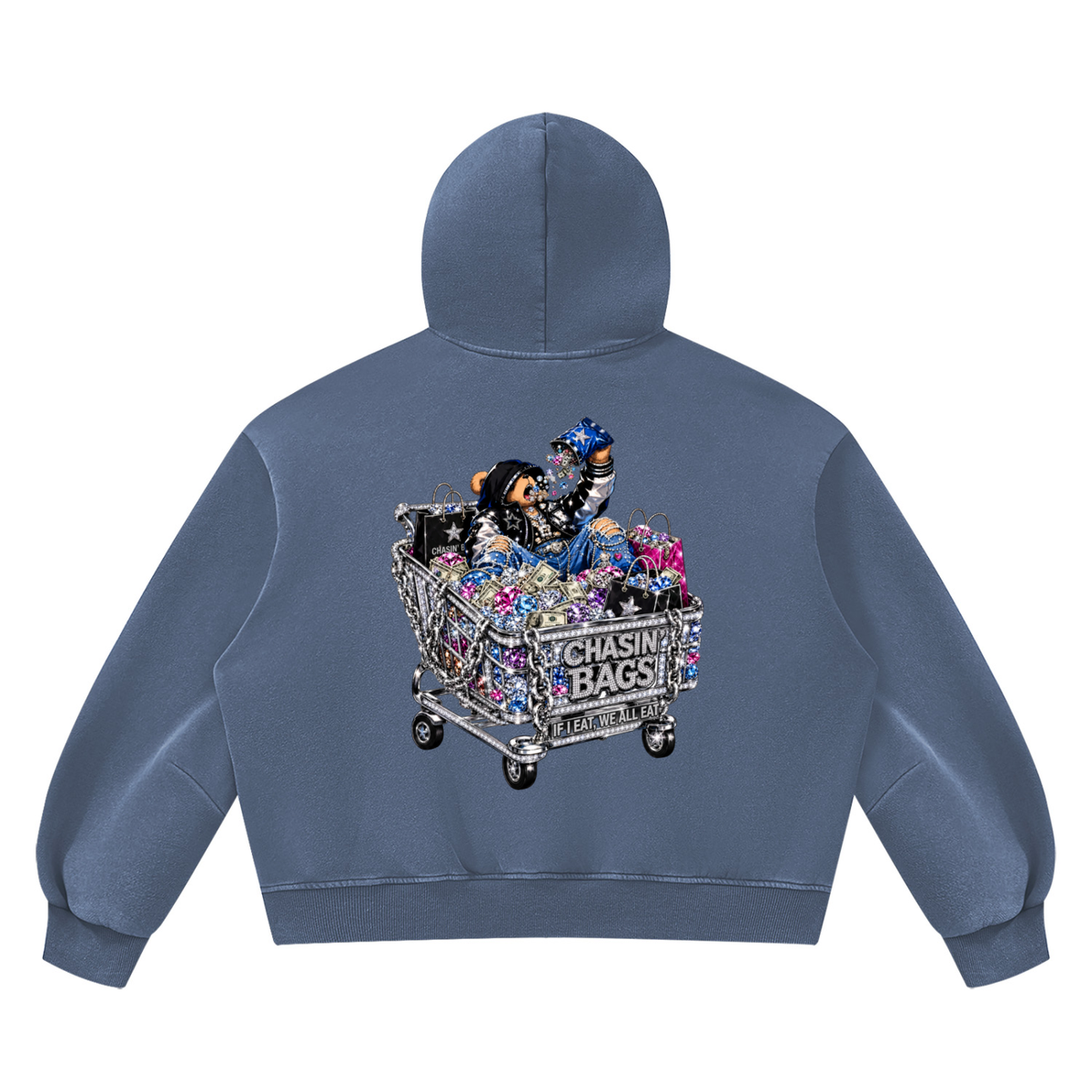 Unisex Vintage Wash Boxy Fleece Hoodie