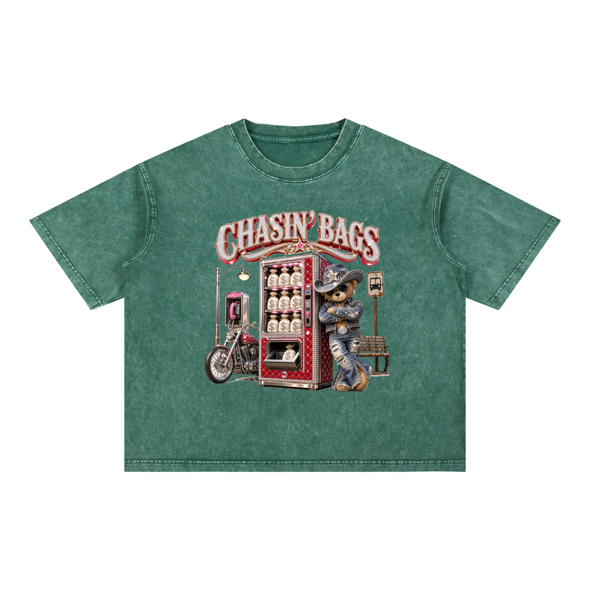 Mineral Wash Boxy Cotton T-Shirt