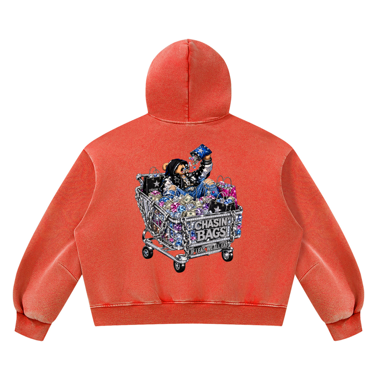 Unisex Vintage Wash Boxy Fleece Hoodie