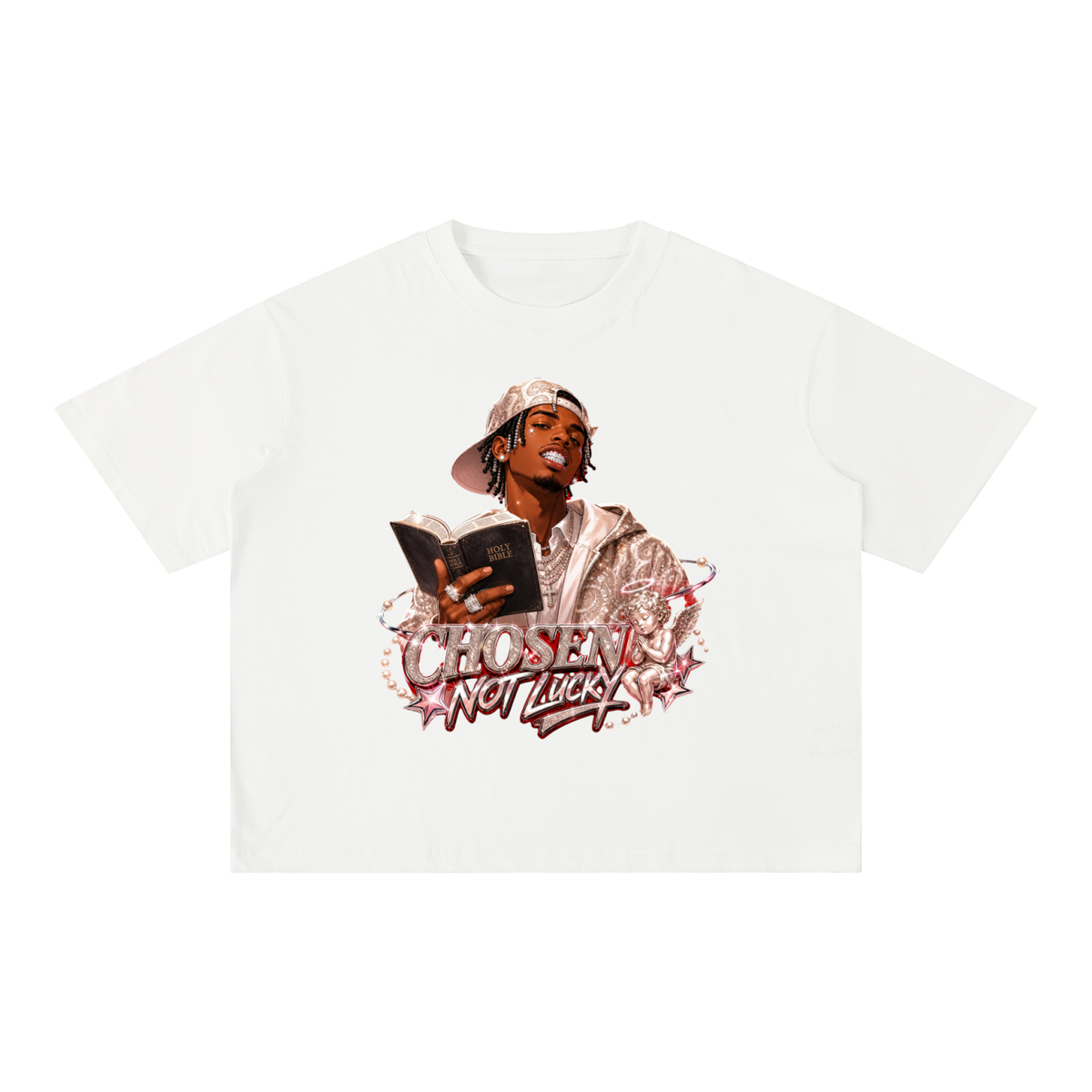PRAY Mineral Wash Boxy Cotton T-Shirt