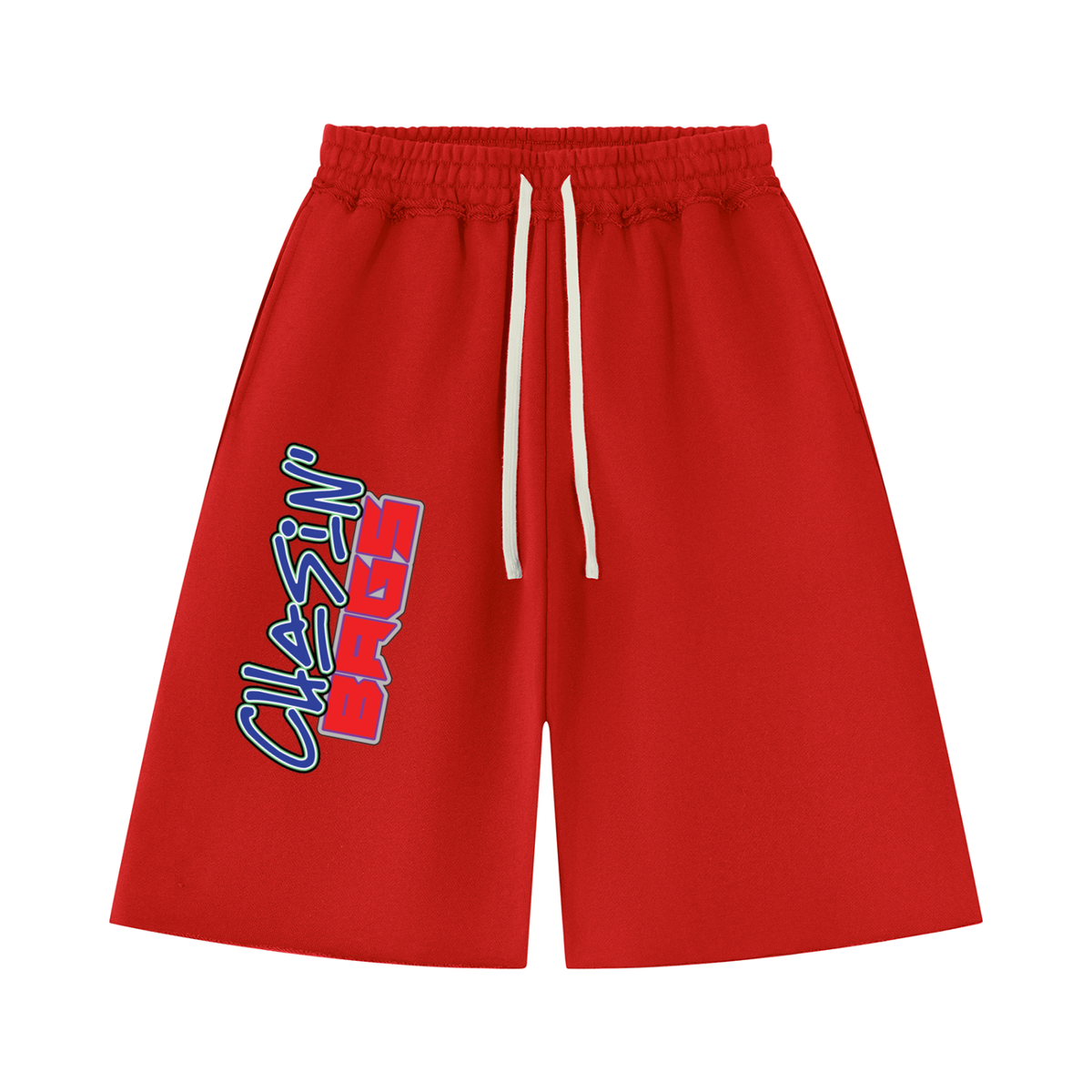 Retro icon 1 on Unisex Heavyweight Raw Edge Shorts
