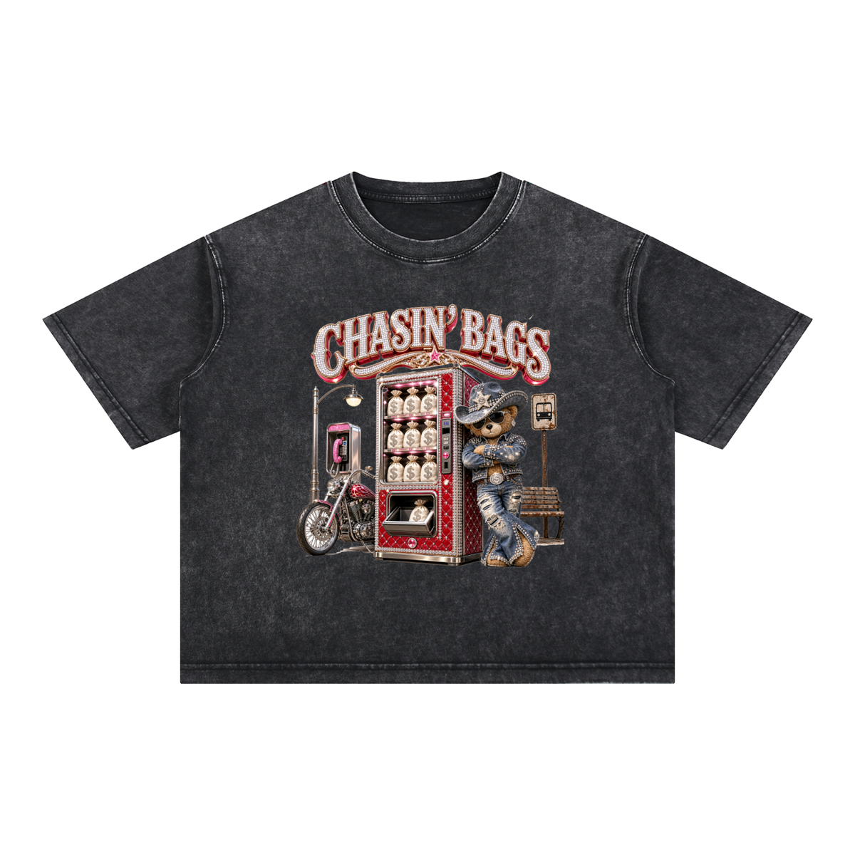 Mineral Wash Boxy Cotton T-Shirt