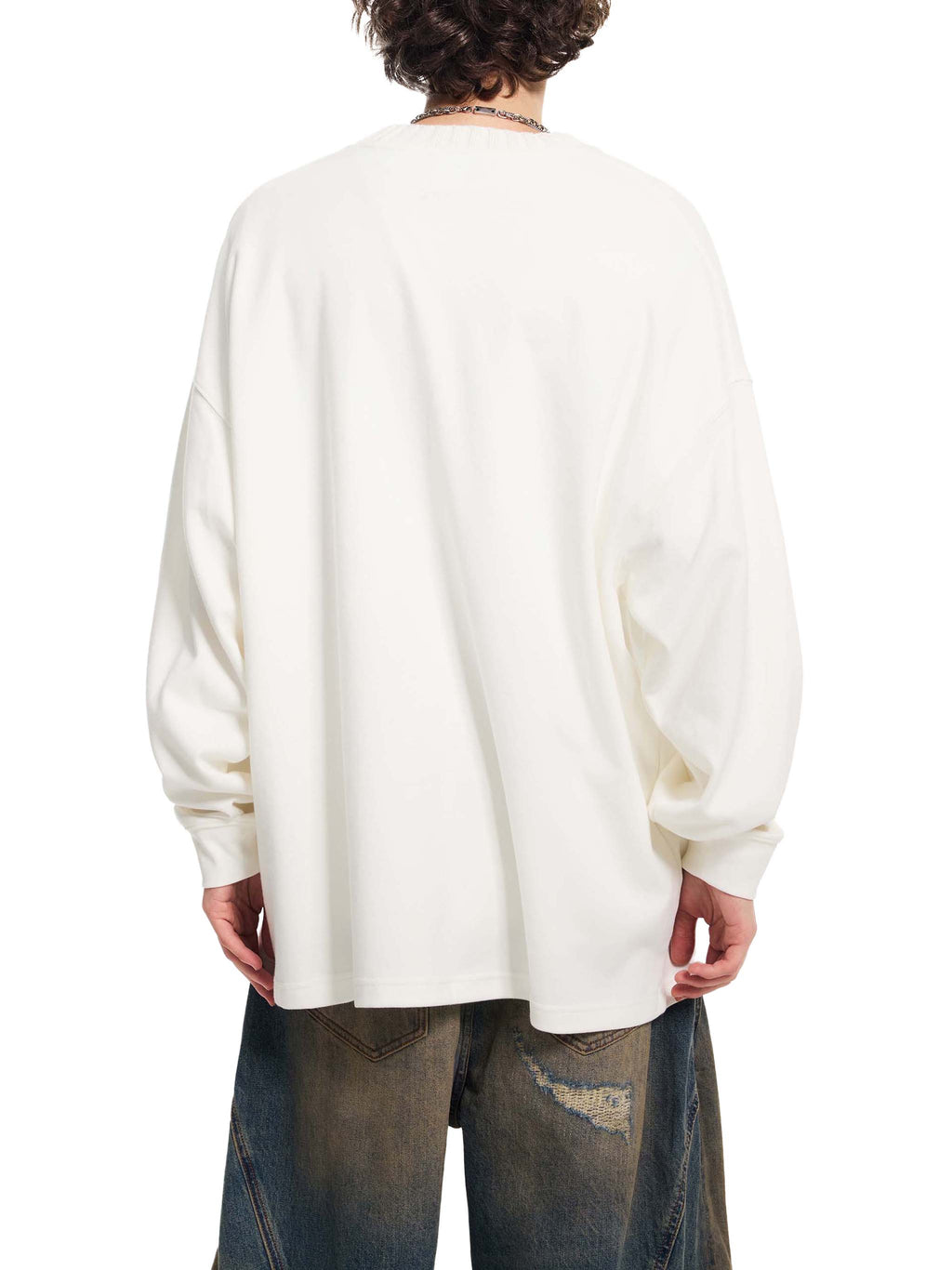 BEARY Knitted Round Neck Oversize Sweatshirt