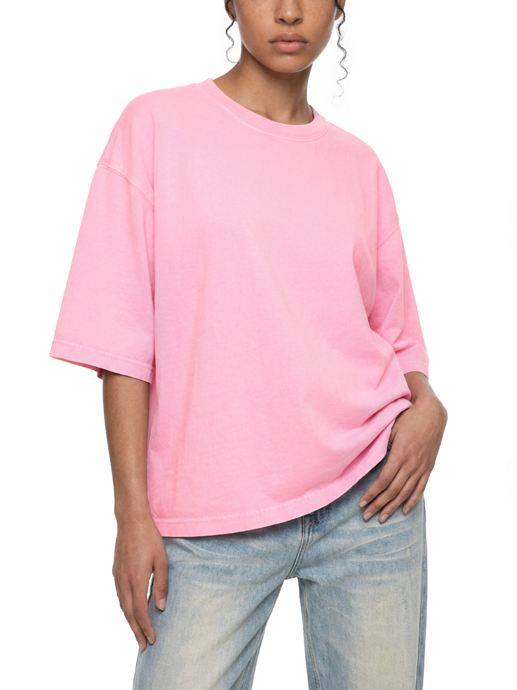 IF I EAT..Mineral Wash Boxy Cotton T-Shirt