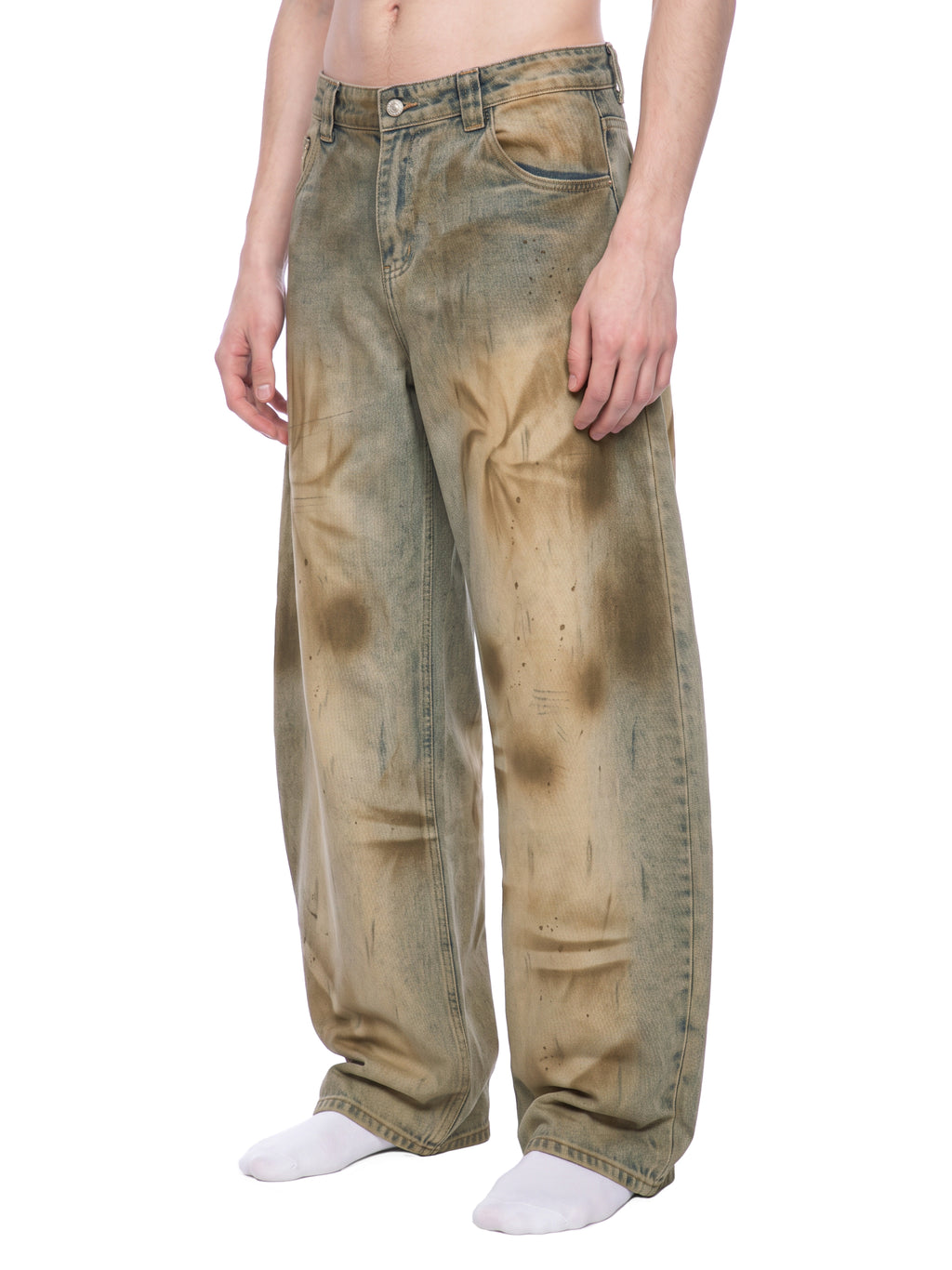 CB Men’s Vintage Wash Barrel Leg Jeans