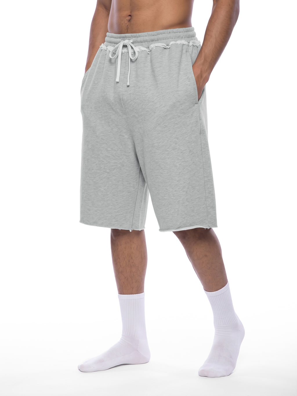 Retro icon 1 on Unisex Heavyweight Raw Edge Shorts