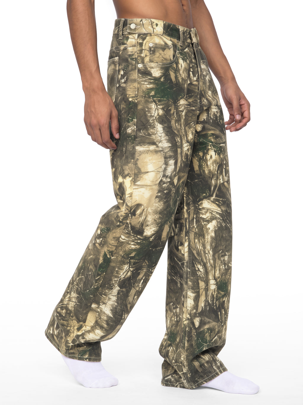 CB Men's Tree Camo Barrel Leg Pants